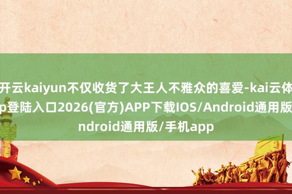 开云kaiyun不仅收货了大王人不雅众的喜爱-kai云体育网页app登陆入口2026(官方)APP下载IOS/Android通用版/手机app